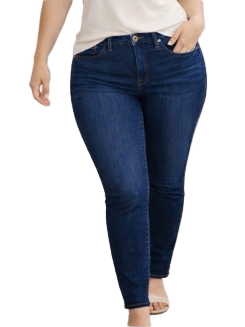 Torrid Feel The Fit Sky High Skinny Jeans 22T Dark Wash High Rise Stretch Denim